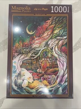 Magnolia Puzzles 1000pc "Restful Earth" Colorful Forest Animal Puzzle
